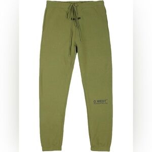 G West Mens Lifestyle Premium Jogger Pants Olive Color